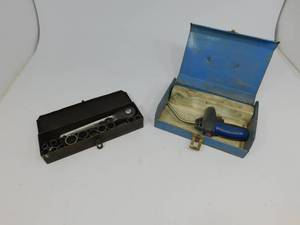 lot 87 image: Vintage Bonney Ratchet & Socket Set  BernzOmatic Propane Torch
