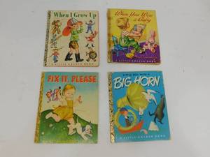 lot 144 image: 4 Vintage A Little Golden Books