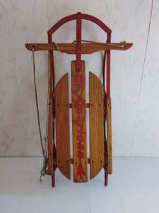 Vintage American Wooden Sled