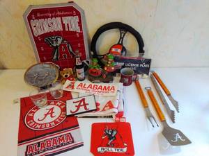 Lot of Alabama Crimson Tide Merchandise