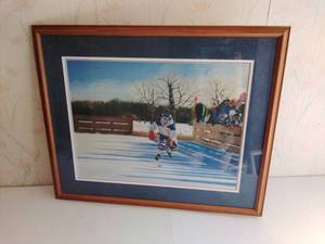 Framed Hockey Art