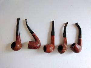 Five Tobacco Pipes