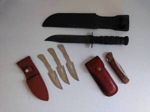 Lot of Knives with Sheaths