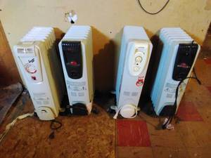 Four Spaceheaters