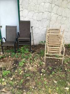 Lot of outdoor chairs
