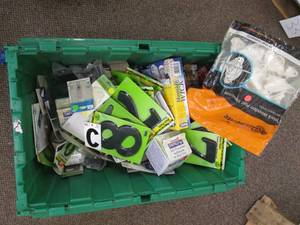 lot 40 image: Green Folding Top Heavy Duty Tote o...