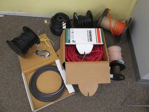 lot 50 image: Lot of Electrical Wire, Cable, & In...