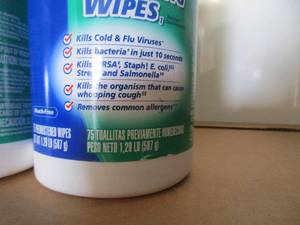 lot 122 image: Clorox Disinfectant Wipes