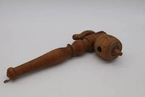 Antique oak barrel tap