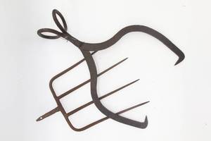 Ice tong and pitchfork
