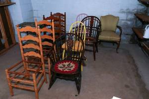 Miscelaneous chairs (lot of 9)