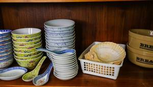 Lot of porcelain Oriental  Bowls and spoons