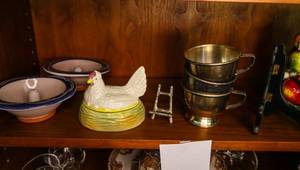 Home Dcor Porcelaine figurines  Containers, Picture stand Sliver plated Cups.