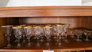Golden tipped Glassware Set