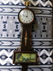 Antique wind up Clock Year unkown   Untested