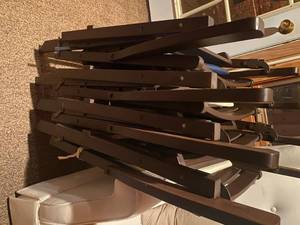 Set of 5 outdoor  folding chairs