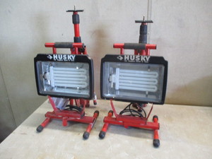 Husky Work Lights and stands