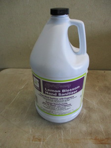 A Gallon of Industrial Hand Sanitizer  Spartan  Chemicals Hand Sanitizer  Contains Vitamin E and can  be used in liquid form or with a foaming head pump for  a longer lasting gallon. Bought three gallons for shop  but only needed two