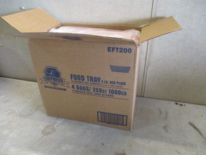 Case of 1000 (4 x 250) 2lb food service trays.