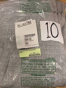 lot 10 image: Cotton Cloud Shadow Gray King Woven Blanket, KO51-K-SHAGRAY - NEW