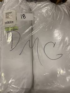 lot 18 image: Company Down-Free Soft Density Down Alternative Pillow 2-Pack - White, PO57-K-WHITE - NEW