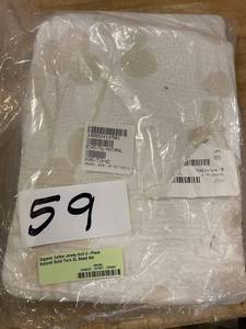 lot 59 image: Organic Cotton Jersey Knit 3-Piece Natural Solid Twin XL Sheet Set, EC45-TXL-NATURAL - NEW