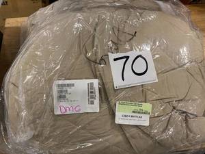 lot 70 image: St. Tropez Reversible Light Warmth WhiteFlax Down Alternative Comforter - King, C3B2-K-WHTFLAX - NEW
