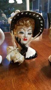lot 23 image: Vintage Head Vases