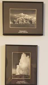 lot 129 image: Collection of 3 Framed Ansel Adams B&W Photographs
