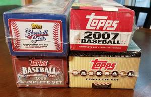 lot 37 image: Topps Complete Baseball Card Box Sets  2005 - 2008
