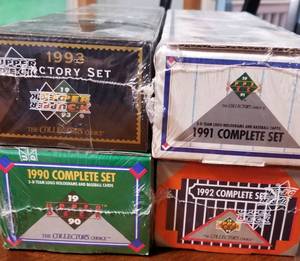 lot 38 image: Upper Deck Complete Baseball Card Box Sets  1990 - 1993