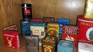 lot 61 image: Vintage Tobacco Tins  Collection of 30 Tins