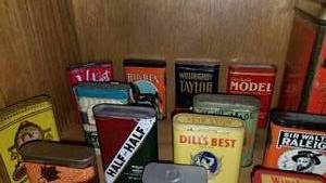 lot 60 image: Antique Tobacco Tins  Collection of 27 Tins