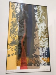 lot 21 image: The Narrows Framed Mono Screen Print By Toni Dachis