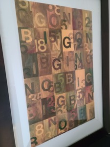 lot 26 image: Bingo Framed Screen Print By Toni Dachis