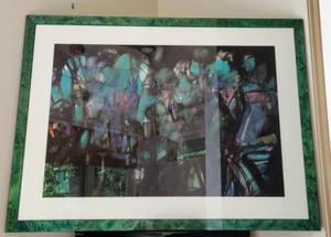lot 54 image: Large Framed Abstract Print