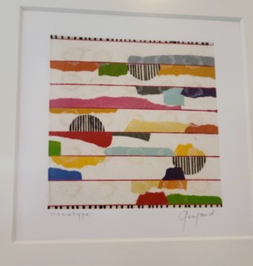 lot 55 image: Framed Trio Of Vibrant Colored Prints