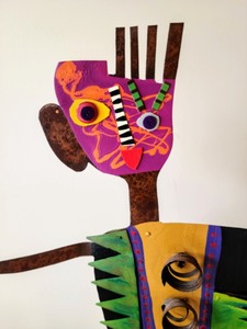 lot 59 image: Paloma Metal Man Sculpture