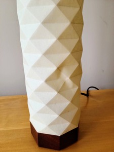 lot 65 image: Textured Paper Table Lamp