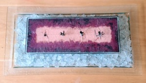 lot 67 image: Handcrafted Glass Oil LampLight