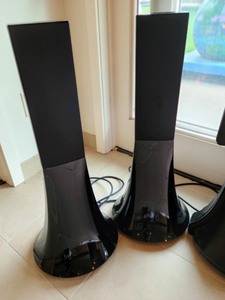 lot 84 image: Parrot Tower Speakers By Philippe Starck