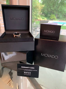 lot 87 image: Womens Movado Museum Classic Wristwatch