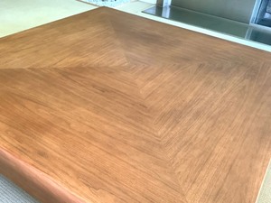 lot 6 image: Large Square Coffee Table - Handcrafted