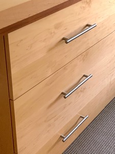 lot 16 image: Stunning Custom Made Maple Six-Drawer Dresser (Crafted by Mark Kinsella)