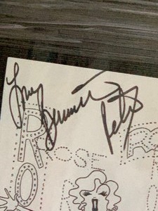 lot 107 image: Framed Playbill Rose