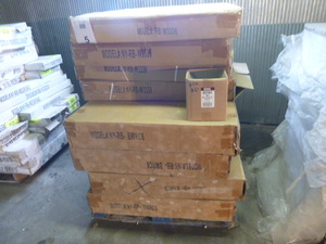 lot 5 image: Pallet of Heritage Red Birch Wall Cabinets