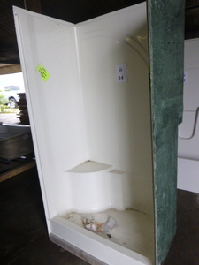 lot 34 image: Off White Shower Unit