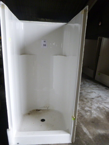 lot 35 image: White Shower Unit