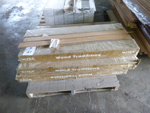 lot 47 image: Pallet of Witex Solid Oak Think Plank Flooring