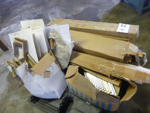 lot 73 image: Pallet of Picture Framing Material